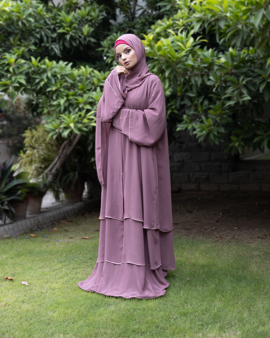 Whispring Pink Abaya