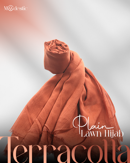 Terracotta - Plain Lawn