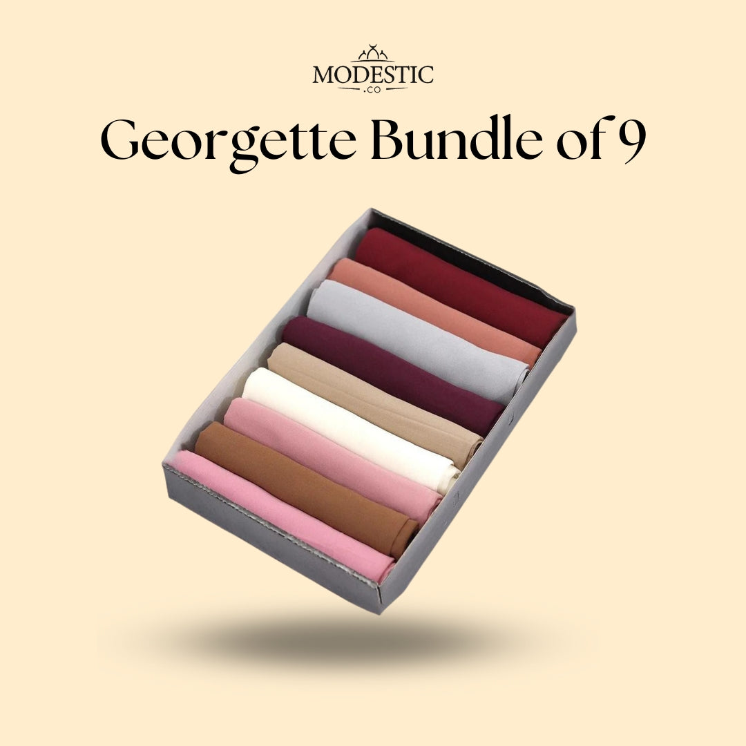 Georgette Hijab Pack of 9