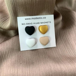 Matte Heart Hijab Magnets