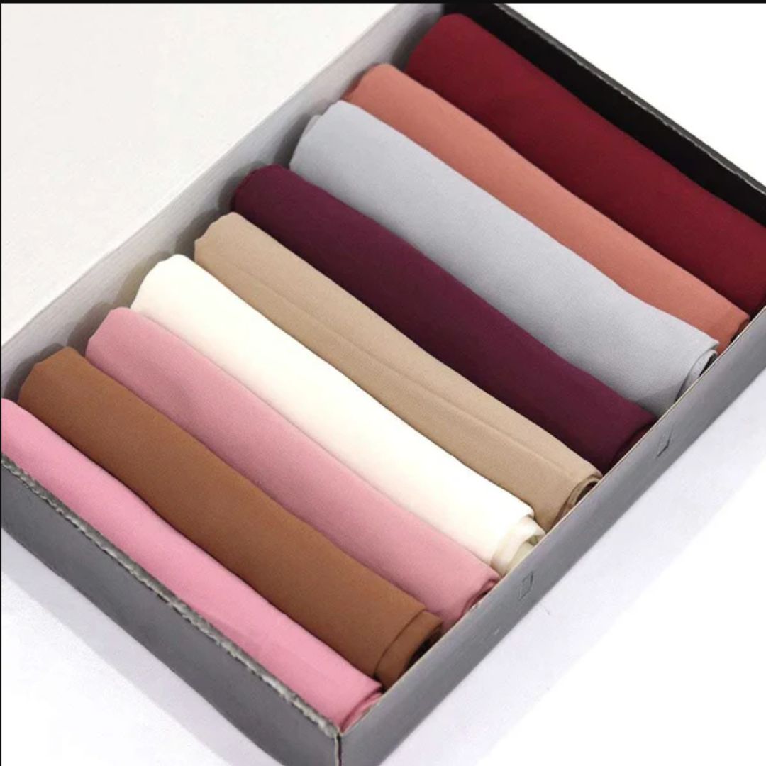 Georgette Hijab Pack of 9