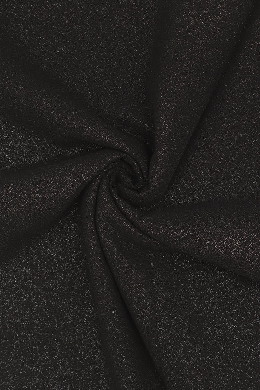 Coal -Glossy georgette