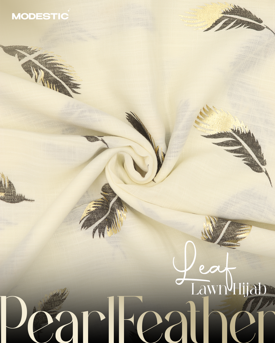 Pearl Feather - Leaf Lawn Hijab