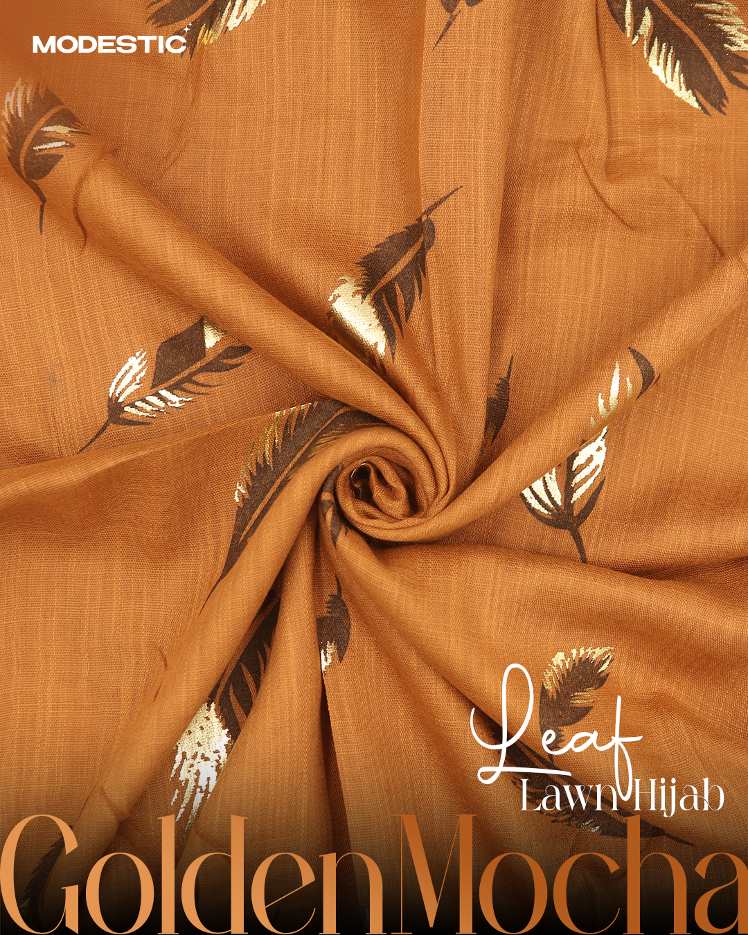 Golden Mocha - Leaf Lawn Hijab