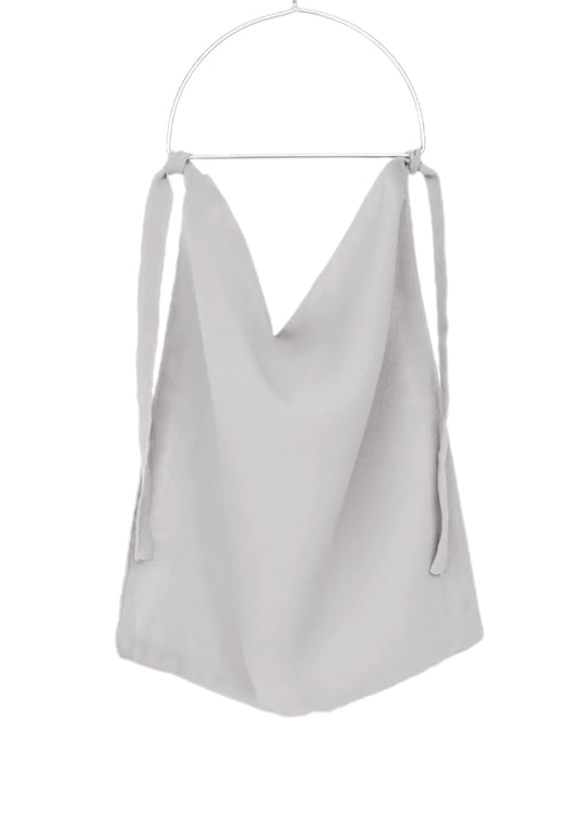 Tie-back Niqab - Light Grey