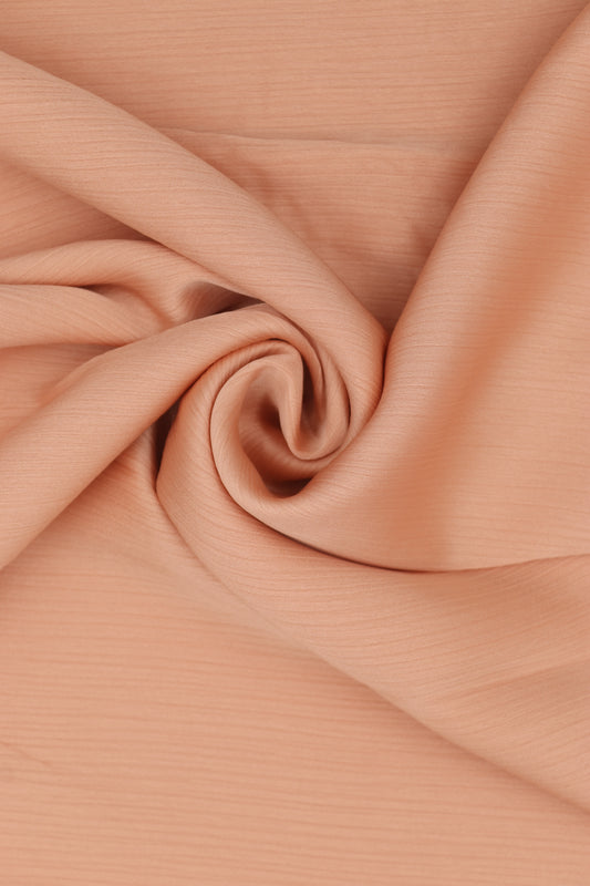 Peachy Delight -Crinkle Silk Hijab